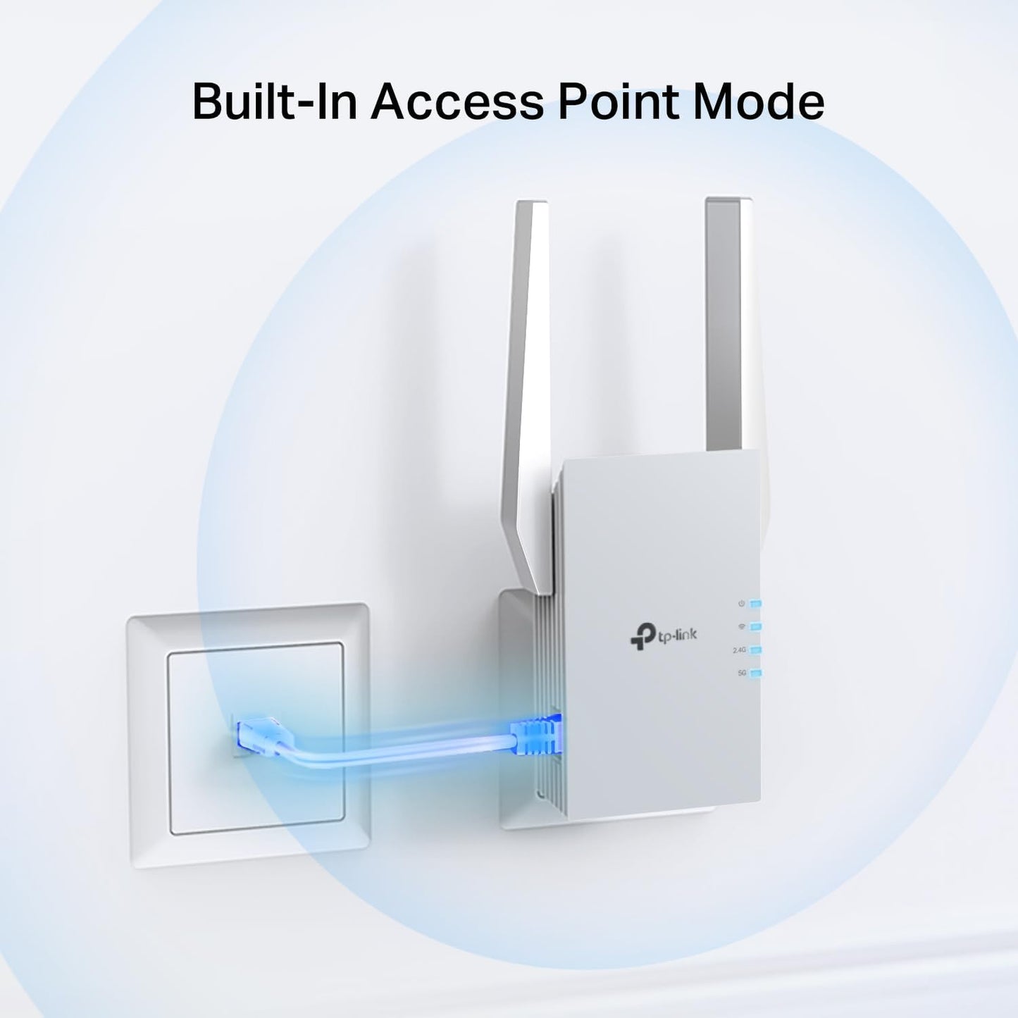 TP-Link AC1200 WiFi Extender, 2023 Engadget Best Budget Pick, 1.2Gbps Signal Booster for Home, Dual Band 5GHz/2.4GHz, Covers Up to 1500 Sq.ft and 30 Devices,Support Onemesh, One Ethernet Port (RE315)