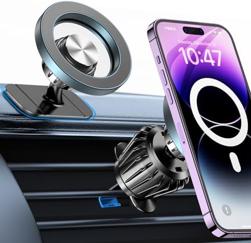 Kaistyle for Magsafe Car Mount【20 Strong Magnets】Magnetic Phone Holder for Car Phone Holder Mount Dash Mounted Holders Cell Phone Holders for Your Car Accessories for Women Men for iPhone 17 16 15 14