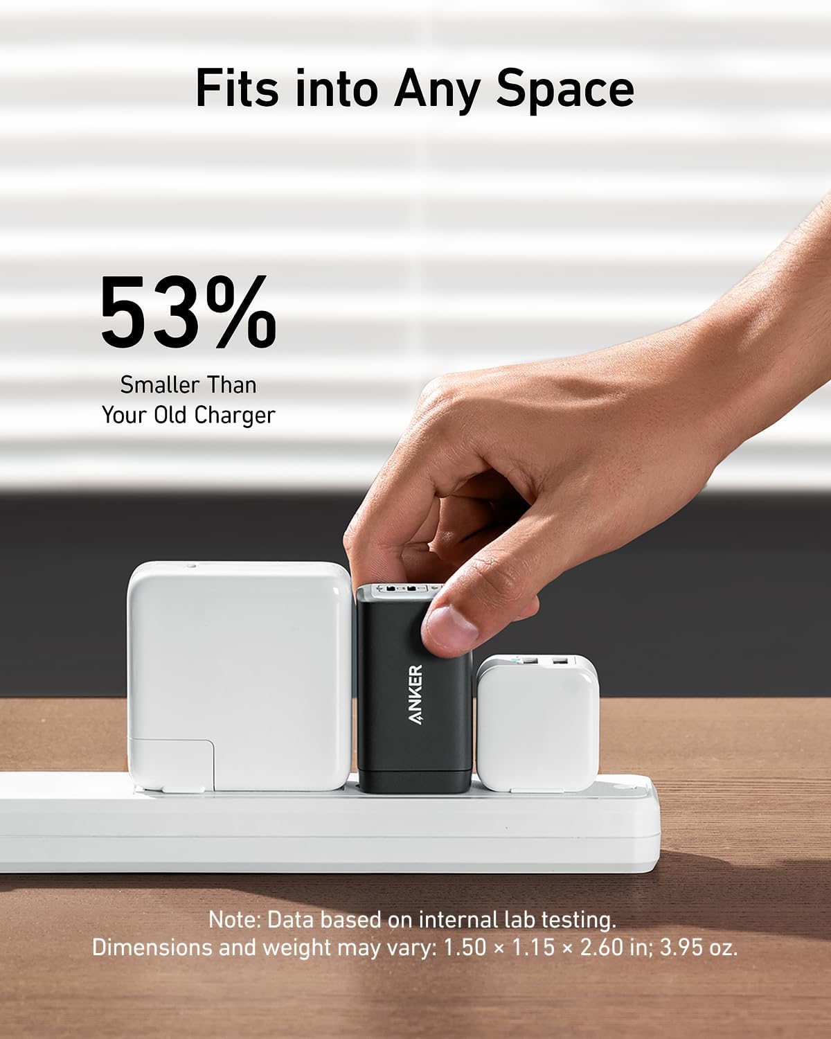 Anker Charger, 65W 3-Port Fast Compact Foldable USB C Charger Block for MacBook Pro/Air, iPad Pro, Galaxy S20, Dell XPS 13, Note 20/10+, iPhone 17 Series, Steam Deck, and More