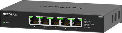 NETGEAR 5-Port Gigabit Ethernet Unmanaged Essentials Switch (GS305) - Home Network Hub, Office Ethernet Splitter, Plug-and-Play, Silent Operation, Desktop or Wall Mount