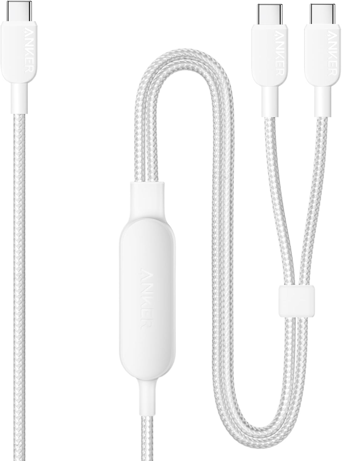 Anker Cable,4FT 2-in-1 USB C to USB C Cable 140W Max,Fast Charging for iPhone 17/17 Pro Max/16 Series,MacBook Air/Pro,and More(Braided,Black)