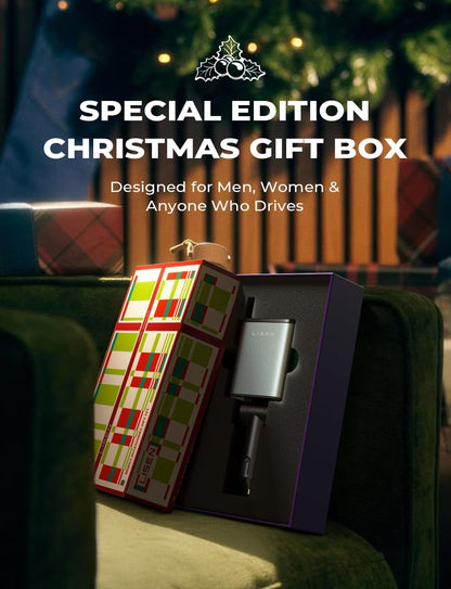 LISEN Retractable Car Charger, for Christmas Day Gifts for Men Women, 69W Cars Adapter USB C Fast Charger for iPhone 17, Car Accessories for Men Women Drivers, for iPhone 17 Pro Max Air 15 16 12 13 14